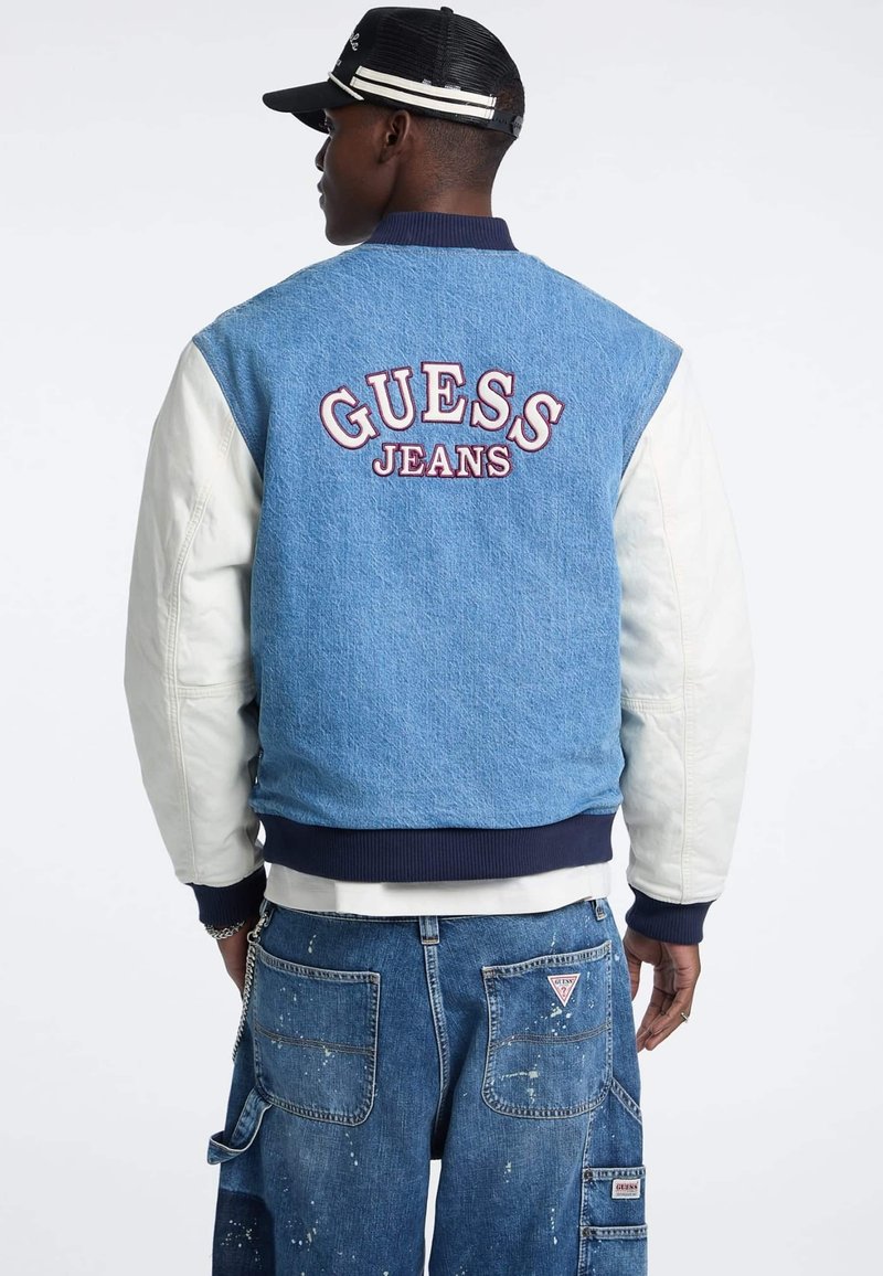 Guess Jeans Bomber Jacket mehrfarbig grundton blau/blue Zalando