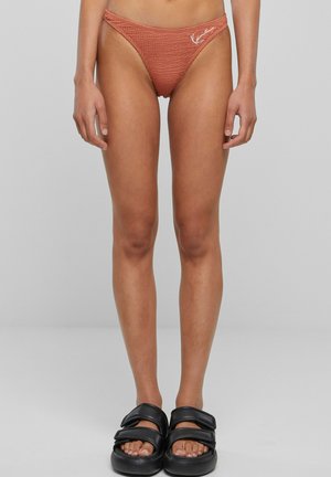 KAKW221-099-3 SMALL SIGNATURE CRINKLE HIGH LEG - Donji dijelovi bikinija - rust