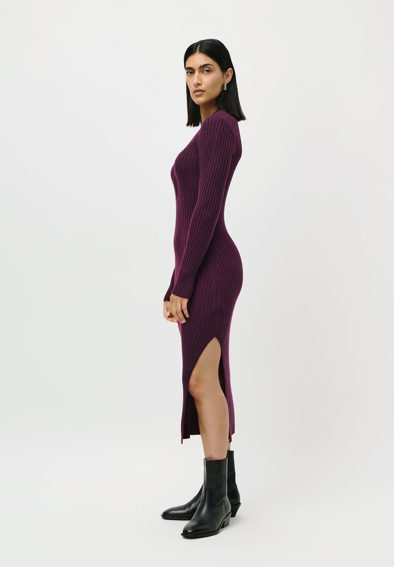 purple shift dress uk Lilac Scallop Edge Plain Shift Dress