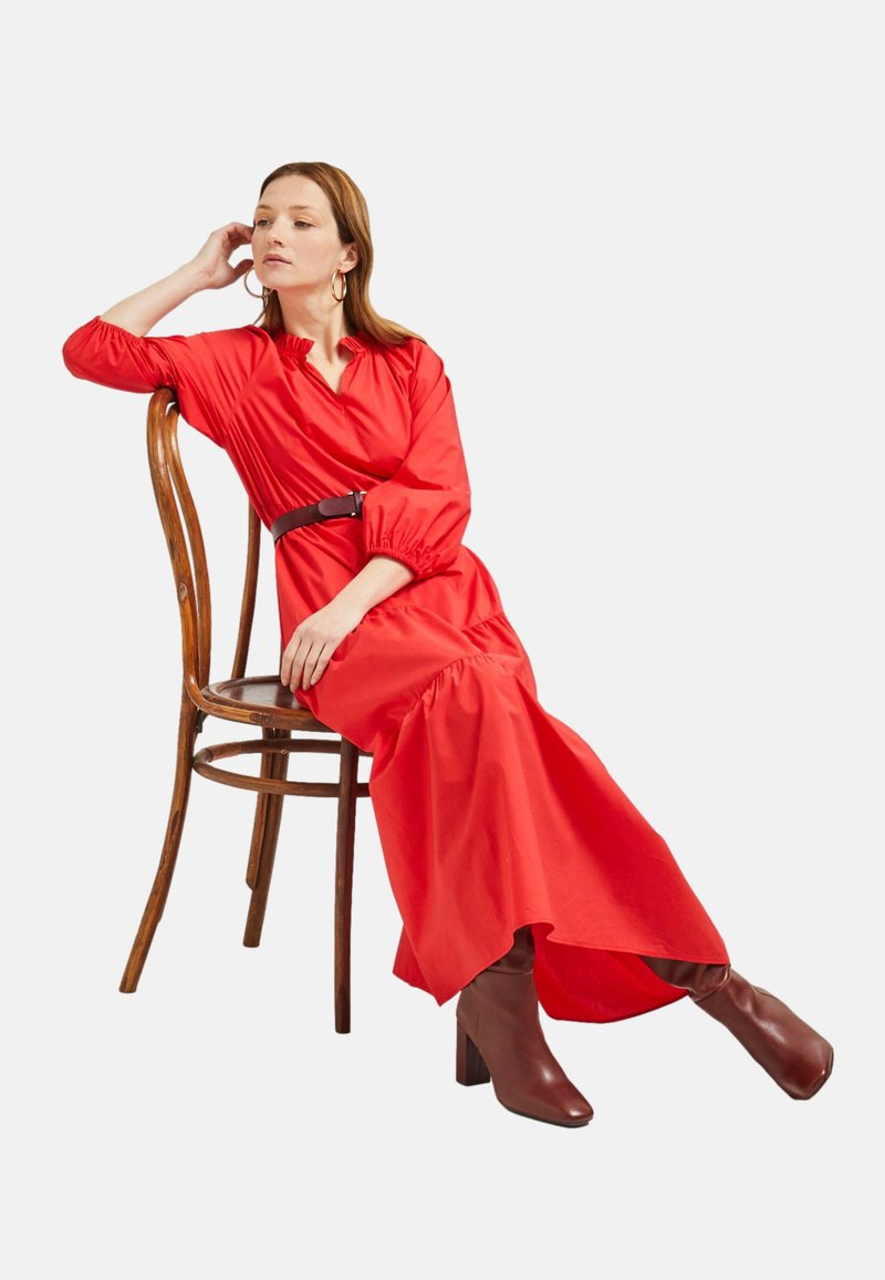 Monoprix LOOSE Robe longue feu/rouge