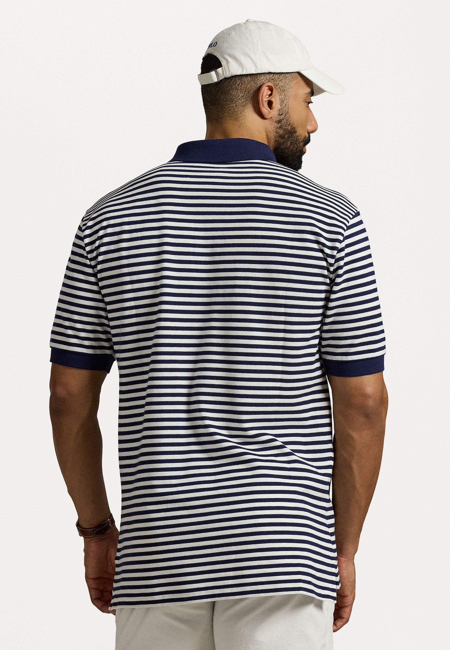 完売品！限定最安値販売！a.presse Striped Polo Shirts Maison Margiela - Stripe Knit Polo Shirt | HBX - Globally