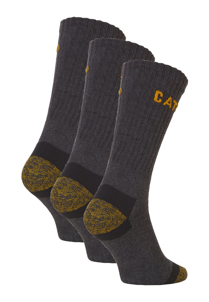 Caterpillar Business Socks 10 paar herensokken in zacht katoen met halfhoge kuithoogte, verkrijgbaar in verschillende maten en kleuren (Zwart, 35-38