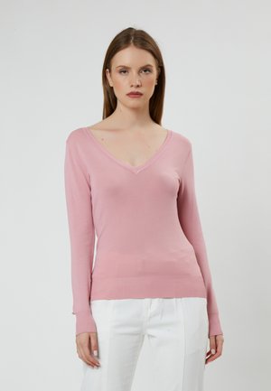 KAFFE KAlizza Boatneck Pullover-Nantucket Breeze