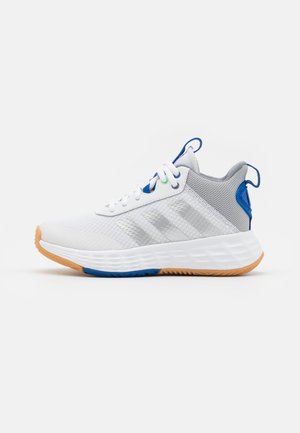 OWNTHEGAME UNISEX - Treenikenkä - footwear white/silver metallic/team royal blue