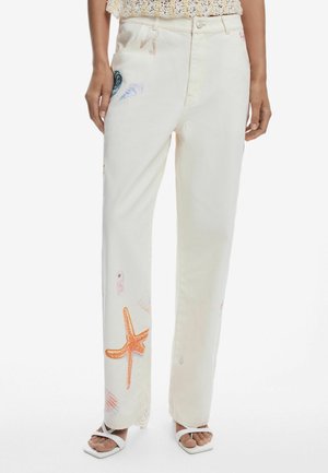 Jeans Straight Leg - beige