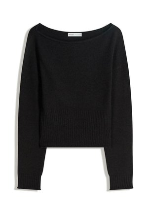 BOAT NECK - Pulóver - black