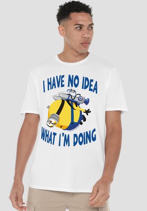 Universal Studios, MINIONS I HAVE NO IDEA - Print T-shirt - white