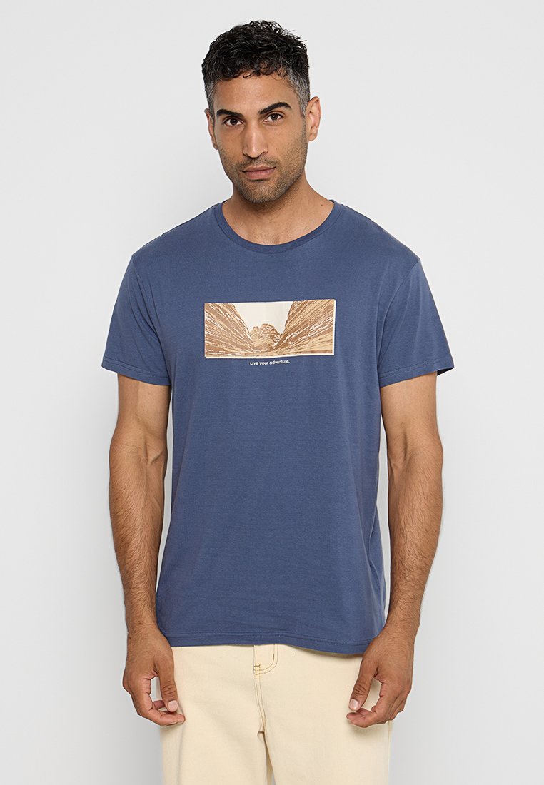 Jeep T-shirt print blauw