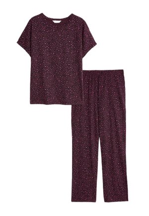 SET - Nattøj sæt - burgundy