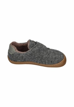koel, KOEL BAREFOOT KINDER HAUSSCHUHE MIT KLETTVERSCHLUSS DAN FELT GREY UNISEX - Hausschuh - grey