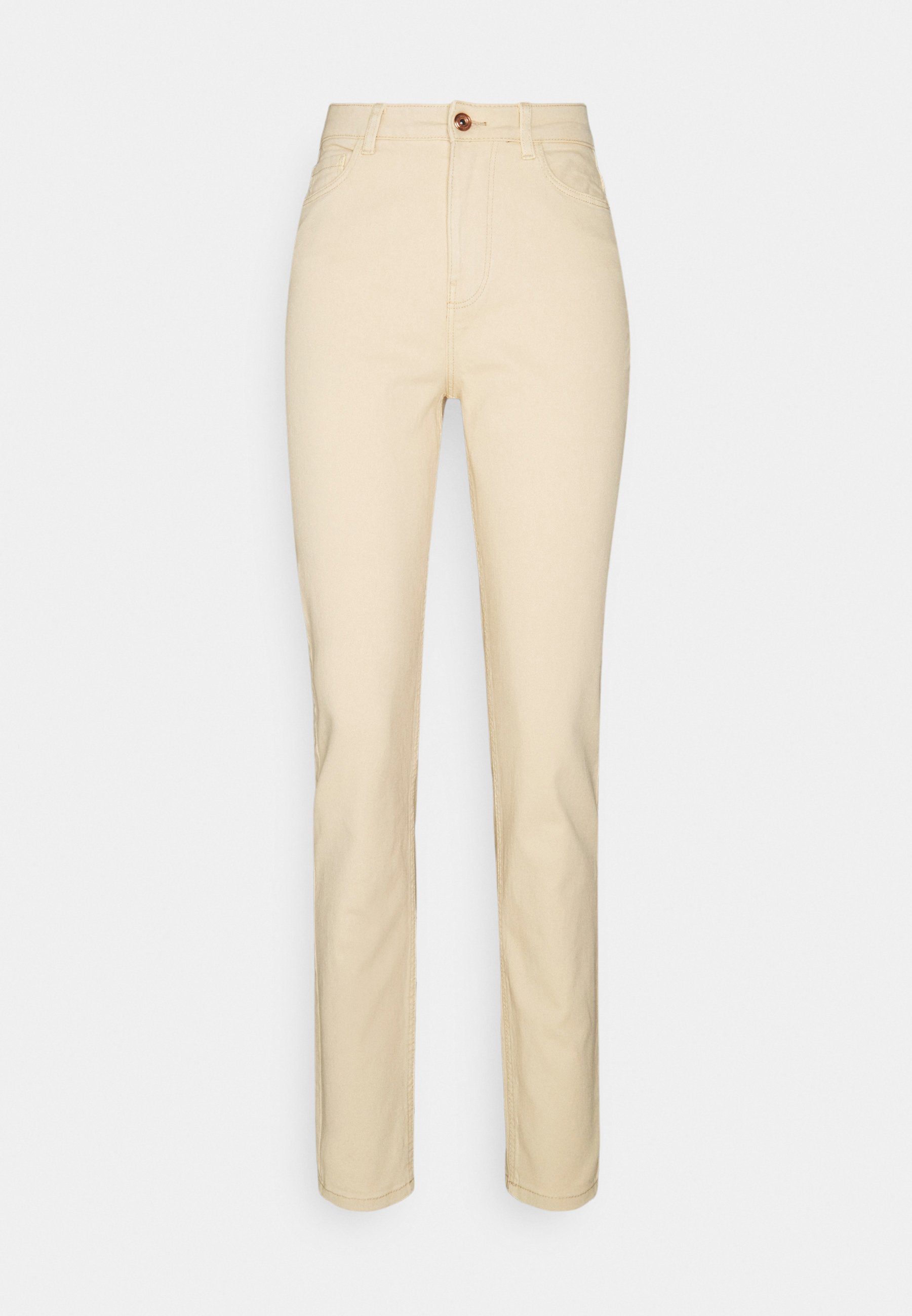 coloured straight leg jeans