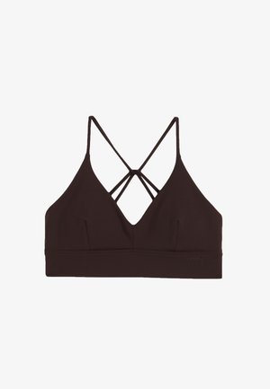 aim’n®, SENSE STRAP BRA - Brassières de sport à maintien léger - chocolate