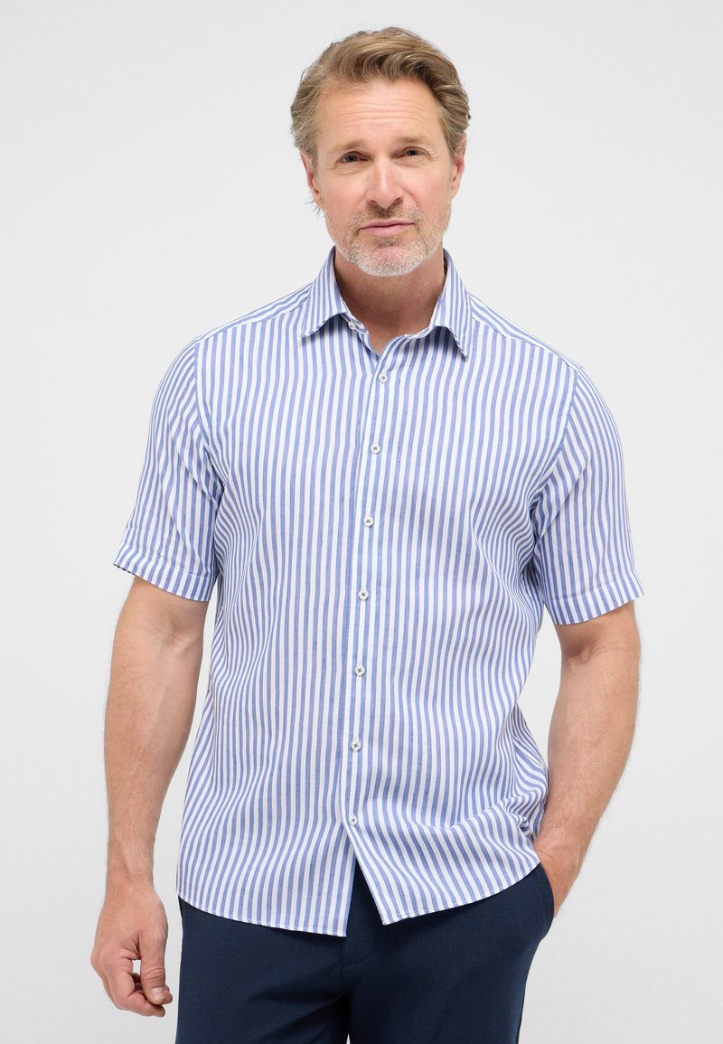 Eterna LINEN SHIRT - MODERN FIT - Camicia - dunkelblau