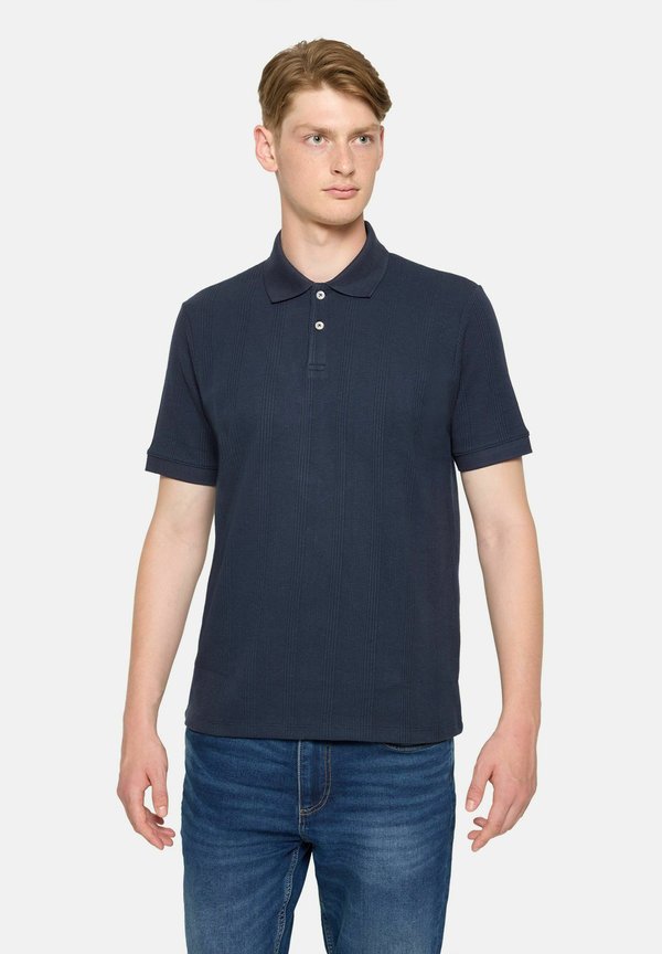 OLAU STRUCTURED - Poloshirt - deep marine