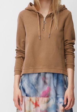 Felpa con cappuccio - brown