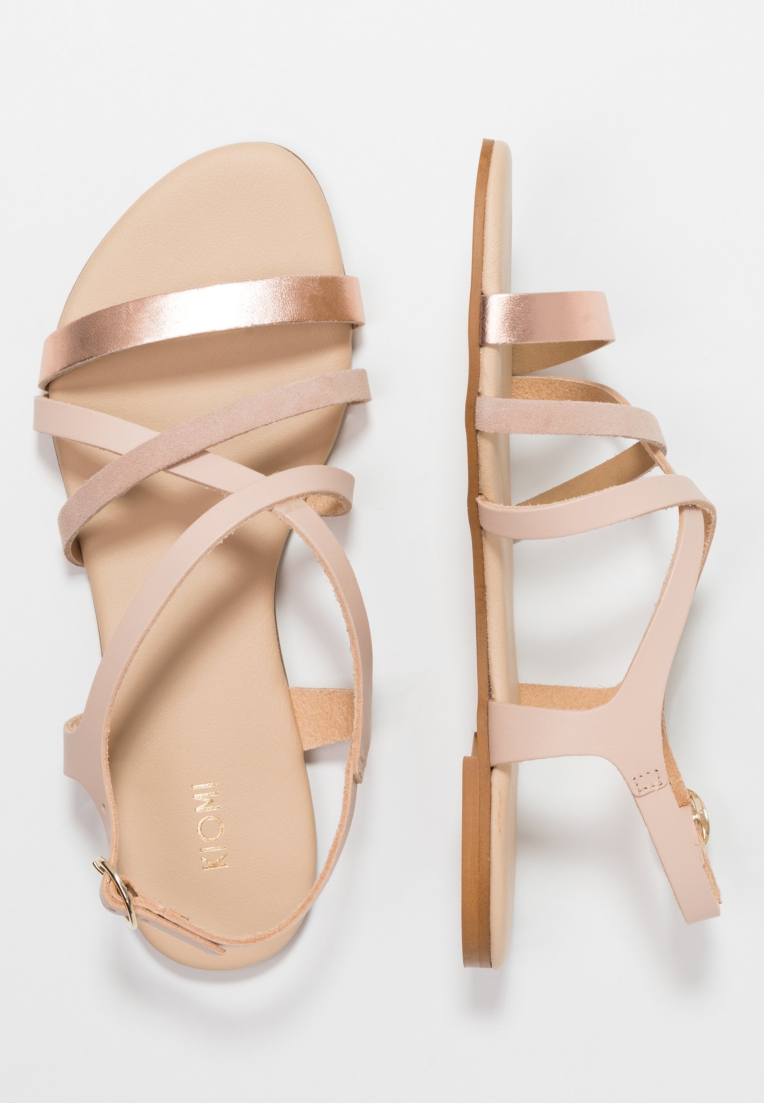 nude wide fit sandals