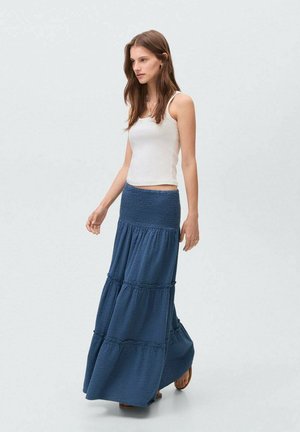 LONG - Maxi skirt - blue