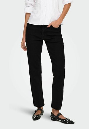 STRAIGHT HOHE TAILLE SKINNY FIT  - Jean droit - black denim