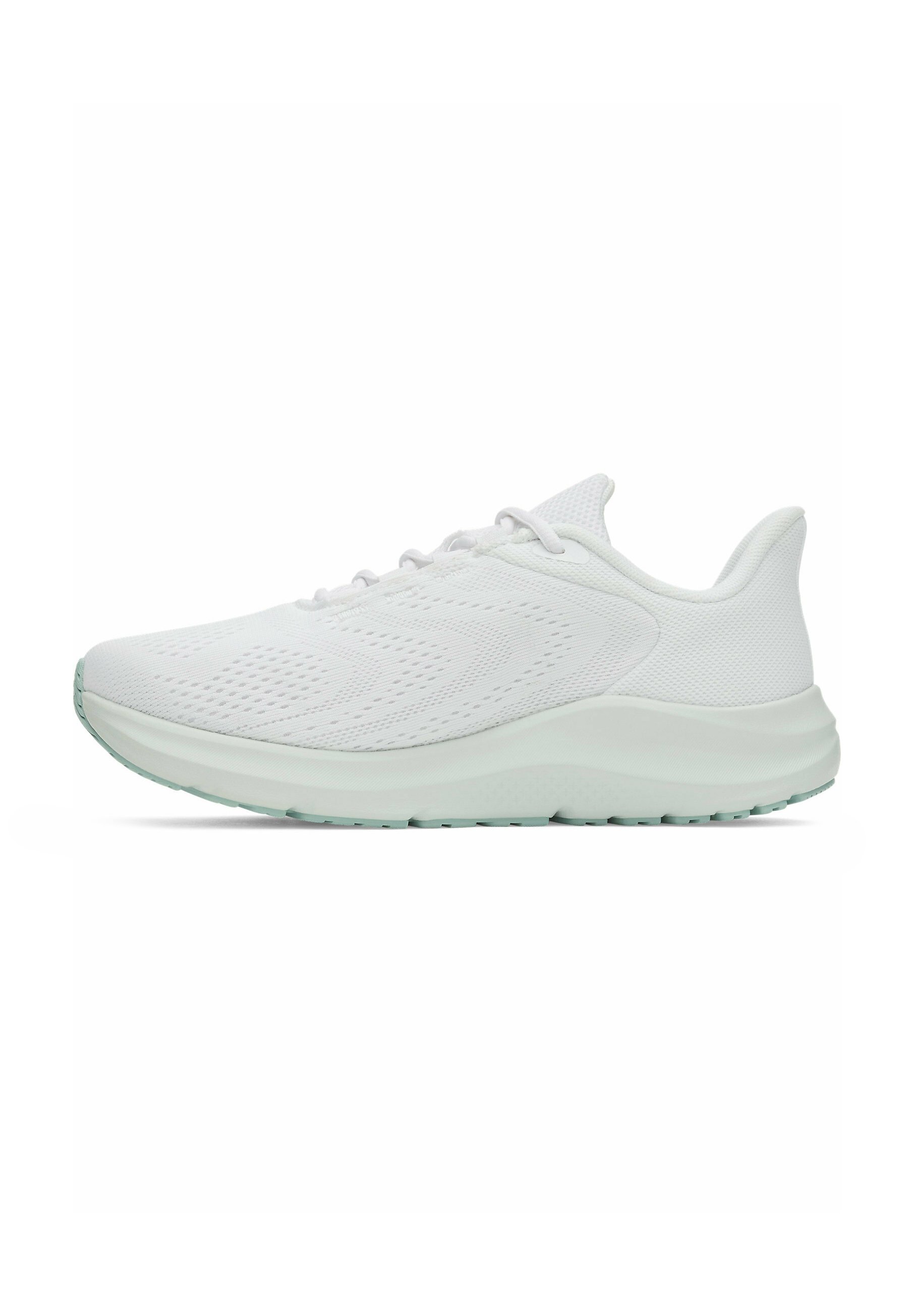 Under Armour Women's Charged Pursuit 4 Running Shoes - White/Purple Prime, Lightweight Mesh, Charged Cushioning