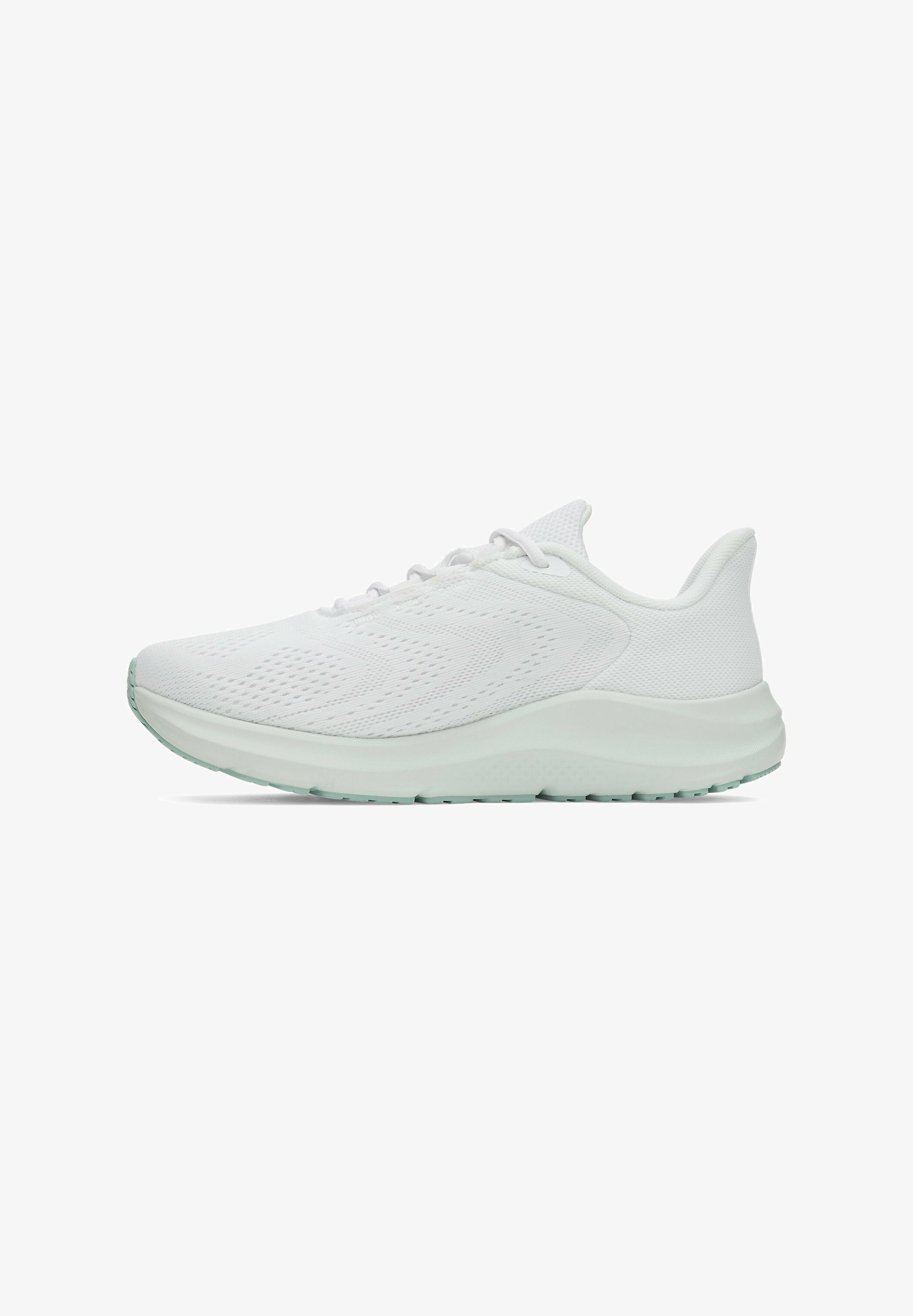 Under Armour Women's Charged Pursuit 4 Running Shoes - White/Purple Prime, Lightweight Mesh, Charged Cushioning