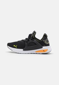 Puma SOFTRIDE ENZO EVO RETROFUTURE UNISEX - Trening copati - black/lime pow
