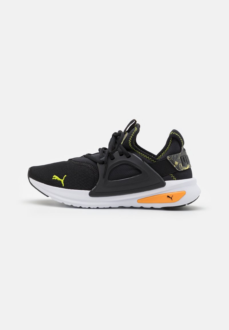 Puma SOFTRIDE ENZO EVO RETROFUTURE UNISEX - Trening copati - black/lime pow