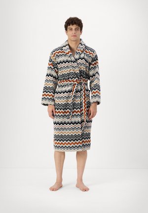 BERNARD HOODED BATHROBE UNISEX - Accappatoio - black multicolor