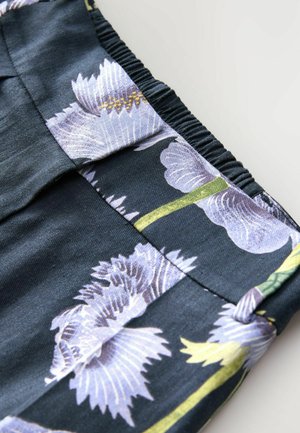Next KEW GARDENS WIDE LEG - Trousers - navy floral