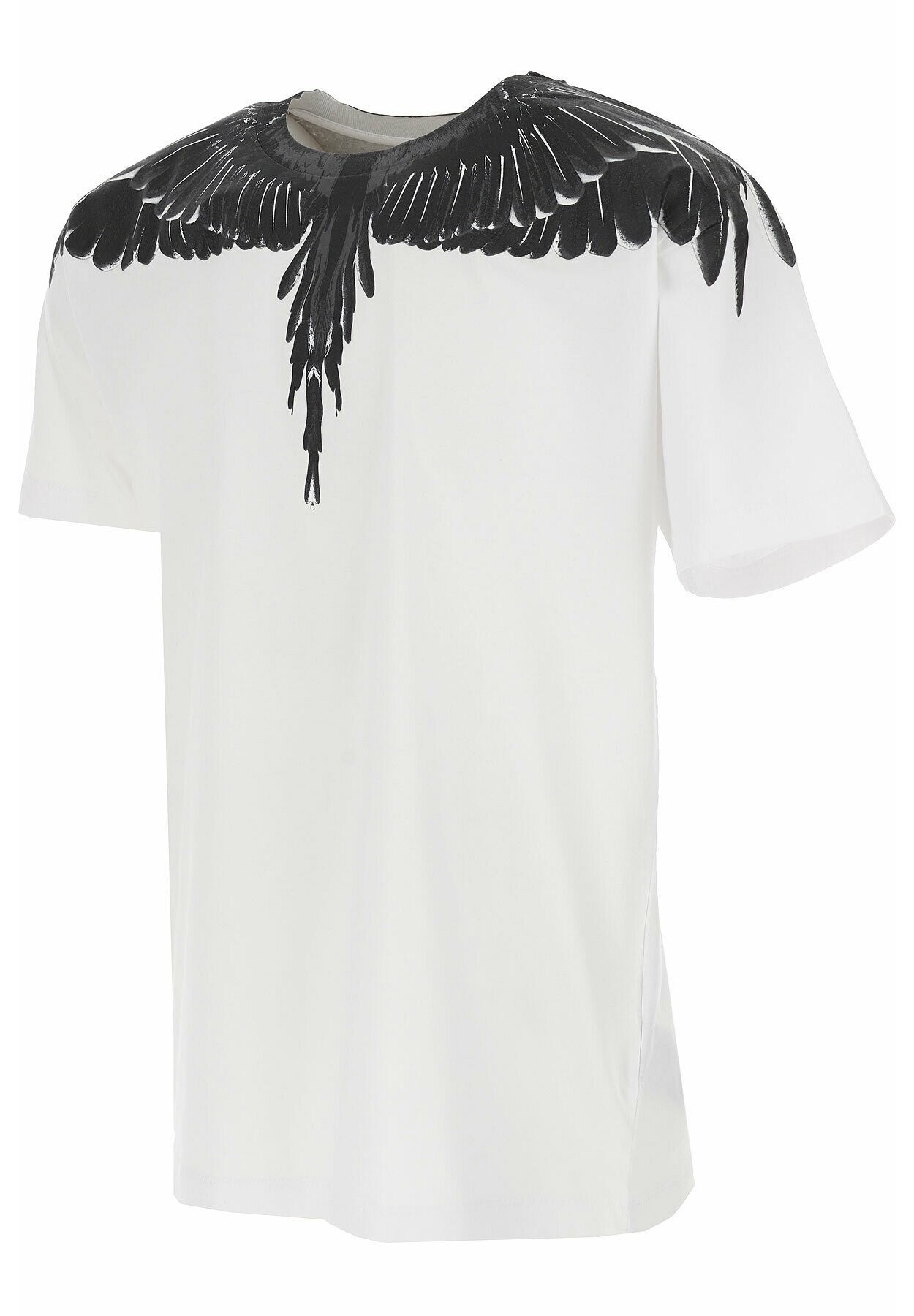 MARCELO BURLON T-SHIRT NERA CON ALI BLU