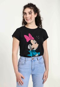 Disney MICKEY CLASSIC MINNIE - Triko s potiskem - black