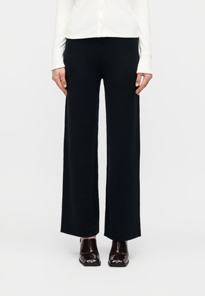 VIAMARIA WIDE PANTS - Παντελόνι - black