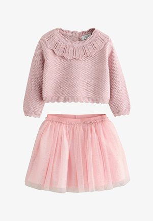 Next, REGULAR FIT - DUCK EMBROIDERED SET - Pullover - pink
