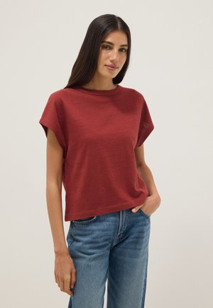 OVS, SHORT SLEEVE T SHIRT REGULAR FIT - T-shirt basique - red