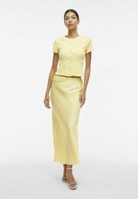 VILA VIELLETTE MIDI SKIRT - Pencil skirt - pale banana