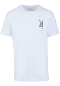 PEACE SIGN TEE - Print T-shirt - white