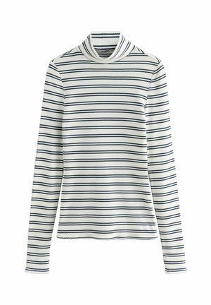REGULAR FIT MAXIMUM WARMTH ROLL NECK - Undertröja - navy/cream stripe