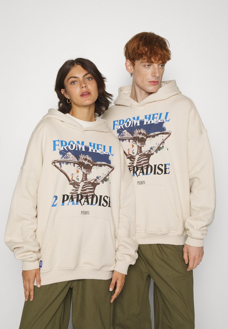PEQUS UNISEX FROM HELL 2 PARADISE GRAPHIC - Hoodie - cream/beige -  Zalando.nl