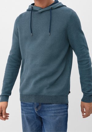 Jersey con capucha - mottled light blue
