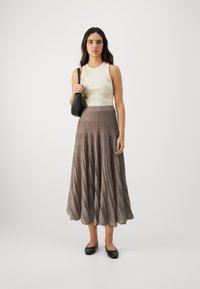 TWINSET SKIRT - Fustă în formă de A - cammello melange