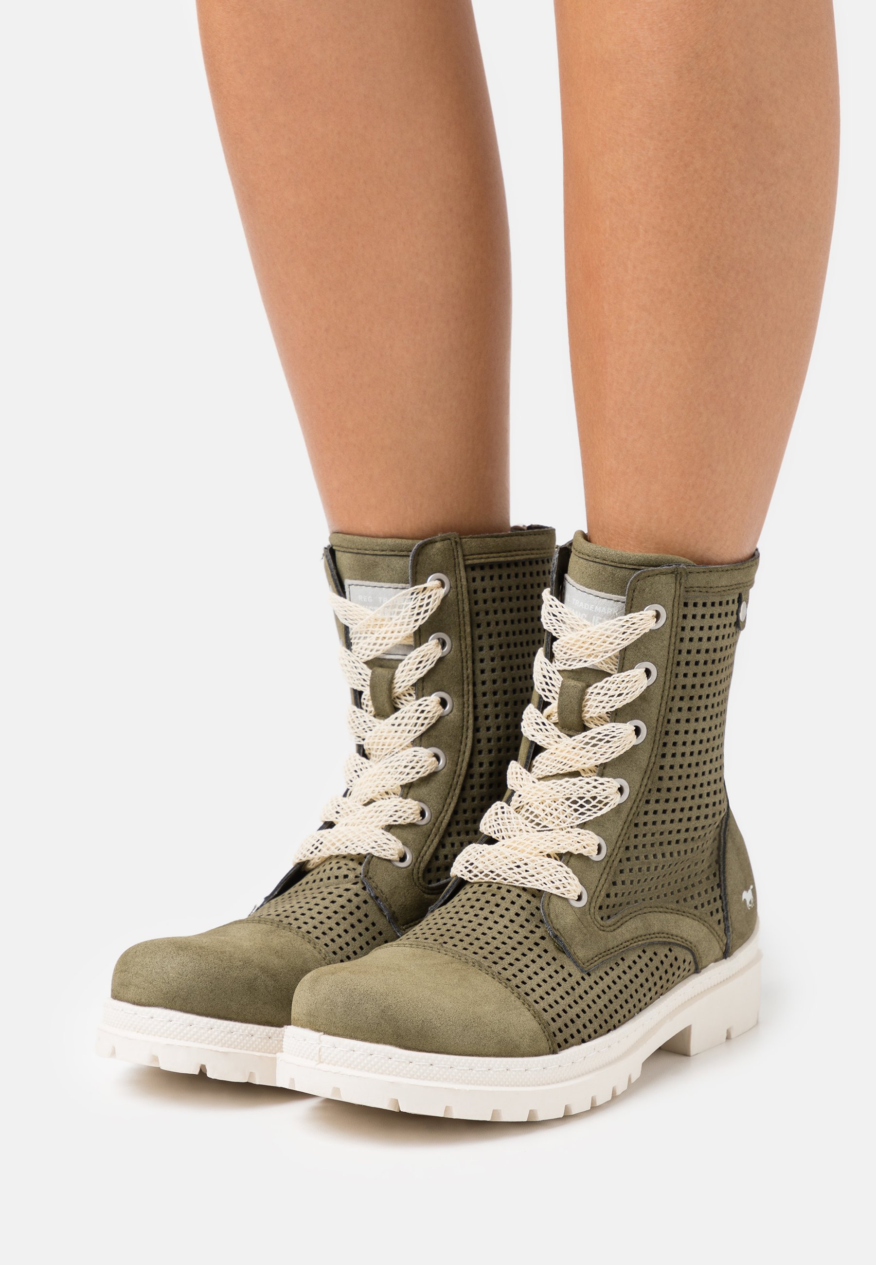Mustang Veterboots - oliv/Groen - Zalando.nl