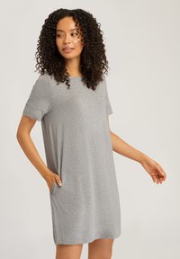 Hanro NATURAL ELEGANCE - Camicia da notte - grey melange