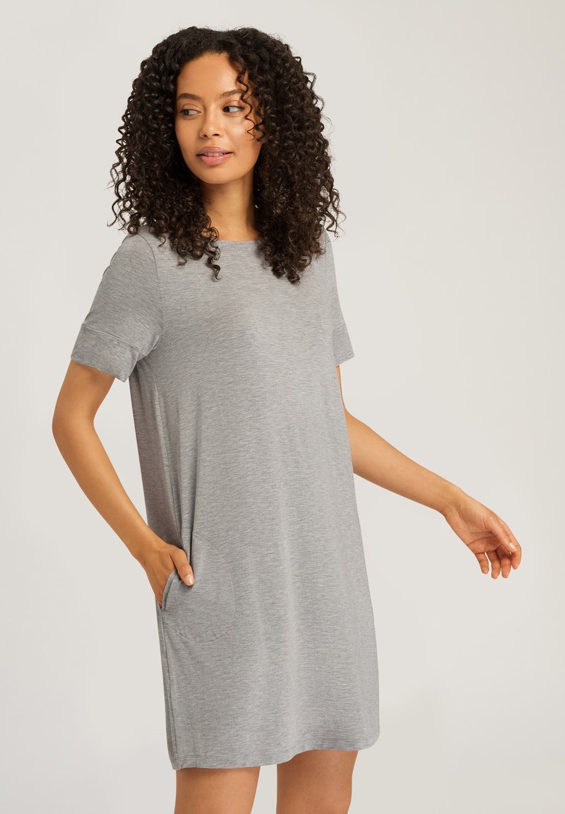 Hanro NATURAL ELEGANCE - Camicia da notte - grey melange