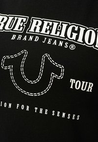 True Religion RAGLAN - Apdrukāts T-krekls - black
