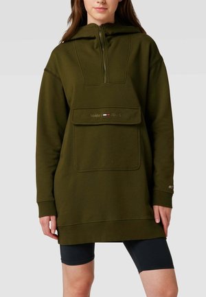 Felpa con cappuccio - olive