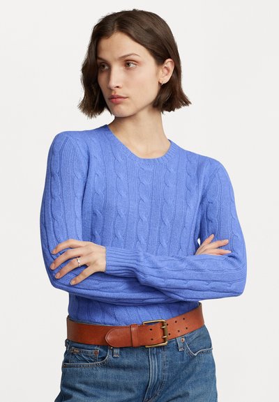 Polo Ralph Lauren THE ICONIC CABLE KNIT CASHMERE JUMPER UNISEX - Camisola - new litchfield blue