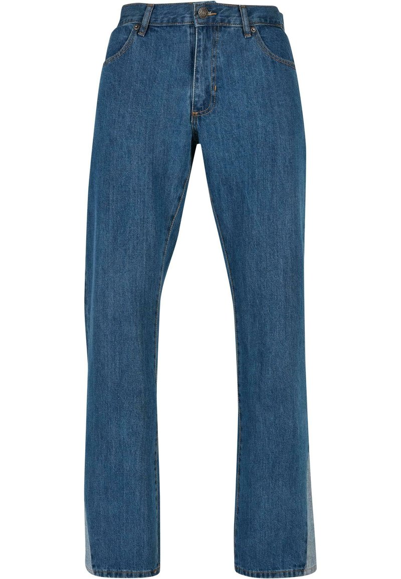Urban Classics TRIANGLE - Jean bootcut - mid indigo washed/multicolore ...