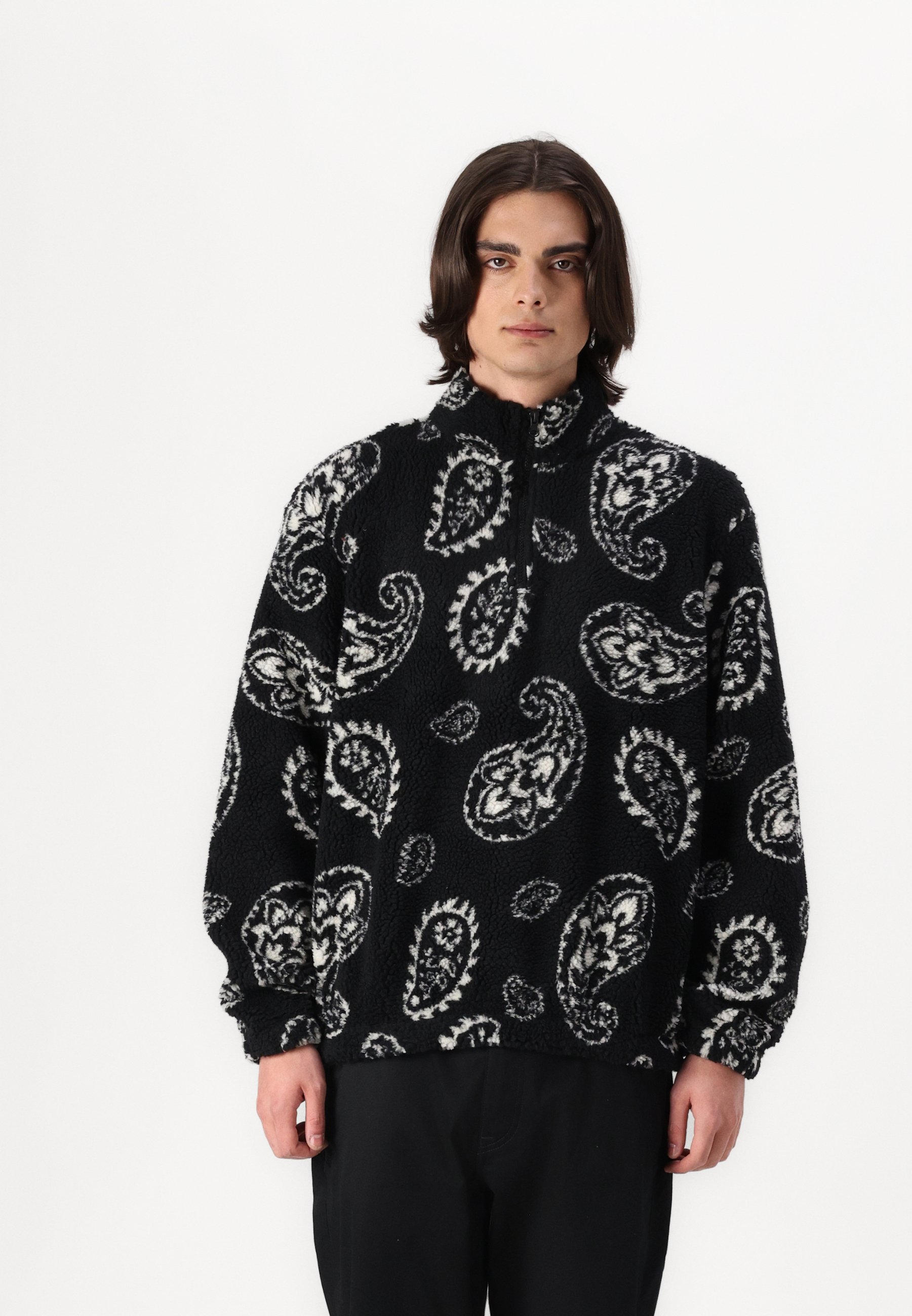 BDG Urban Outfitters PAISLEY UNISEX - Fleece jumper - black