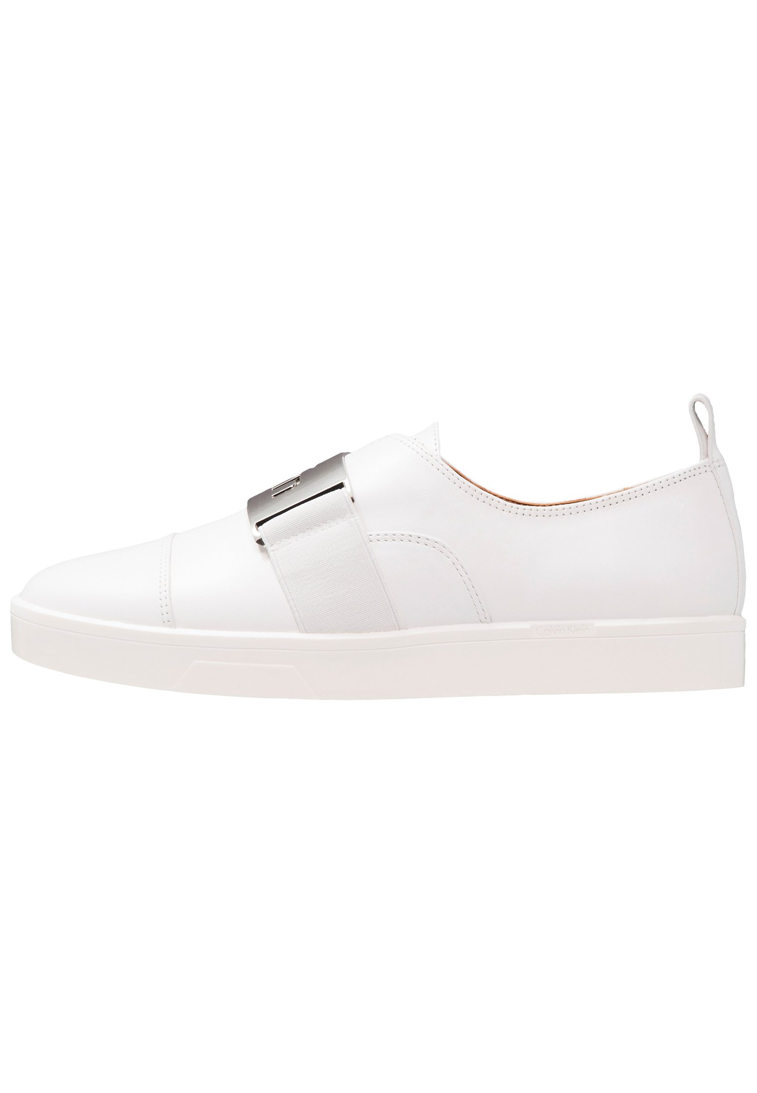 Calvin Klein ILONA - Slip-ons - platinum white/white - Zalando.co.uk