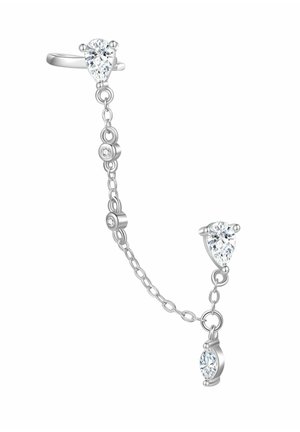TEARDROP DOUBLE STUD - Ohrringe - silberfarben