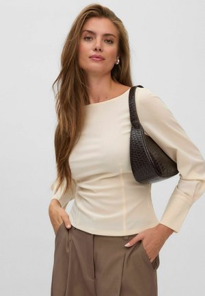 Vero Moda, BLOUSE AWDIXIE TOP - Blouse - whitecap gray